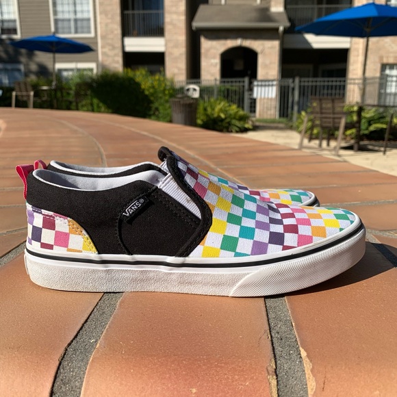 Vans Other - Vans Rainbow Checkered Slip on sneaker